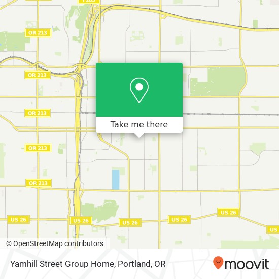 Yamhill Street Group Home map