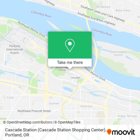 Mapa de Cascade Station (Cascade Station Shopping Center)
