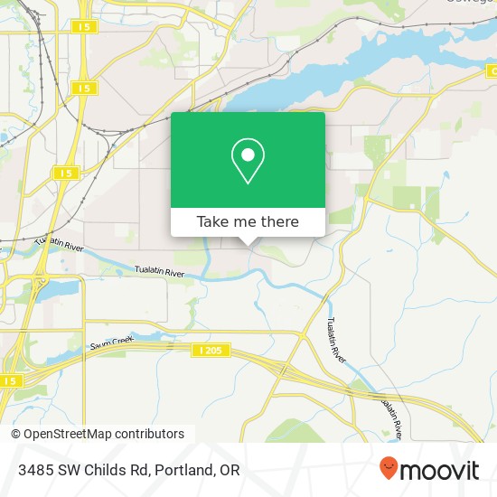 Mapa de 3485 SW Childs Rd