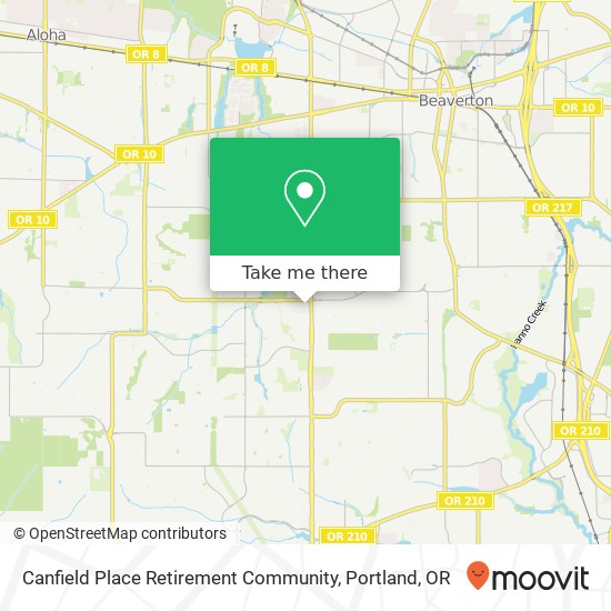 Mapa de Canfield Place Retirement Community