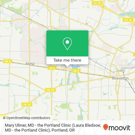 Mapa de Mary Ulmer, MD - the Portland Clinic (Laura Bledsoe, MD - the Portland Clinic)