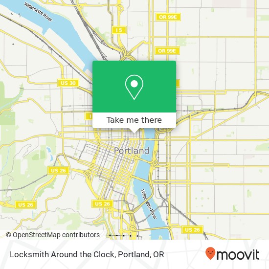 Locksmith Around the Clock map