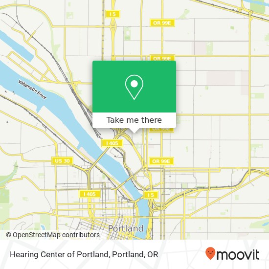 Mapa de Hearing Center of Portland