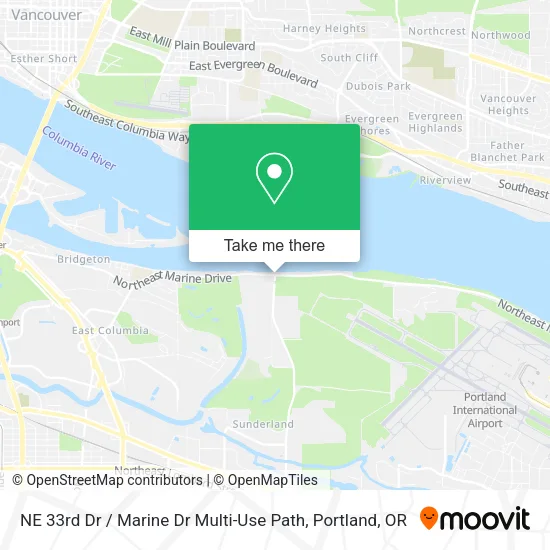 NE 33rd Dr / Marine Dr Multi-Use Path map