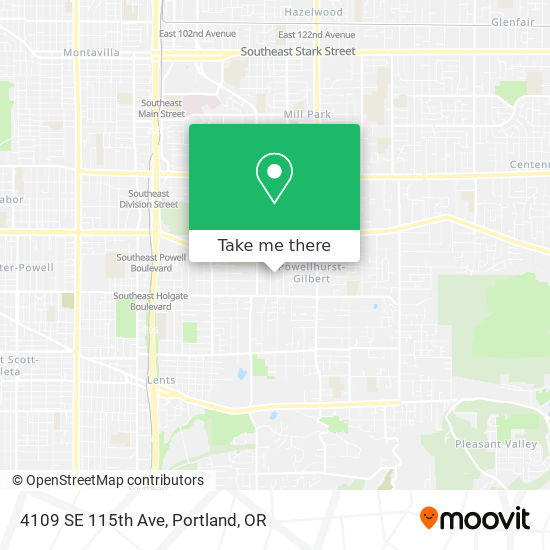 Mapa de 4109 SE 115th Ave