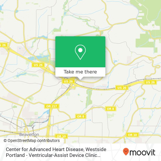 Center for Advanced Heart Disease, Westside Portland - Ventricular-Assist Device Clinic Providence map