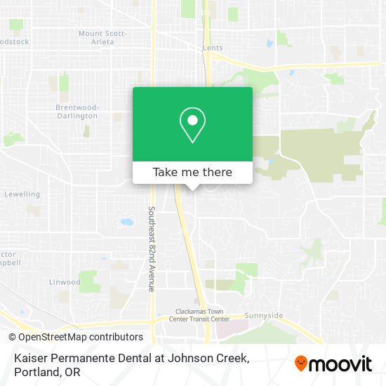 Kaiser Permanente Dental at Johnson Creek map