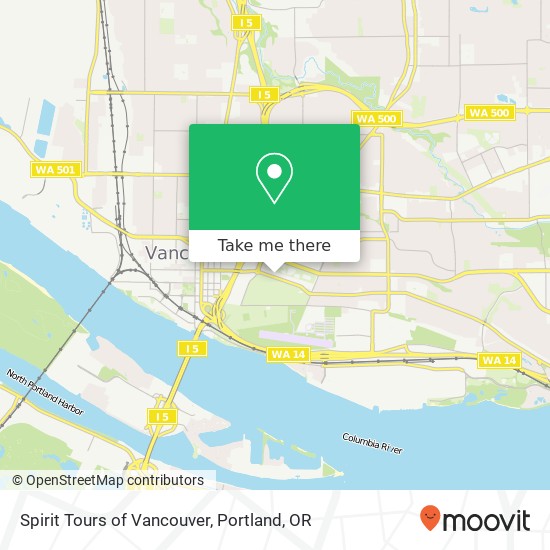 Mapa de Spirit Tours of Vancouver