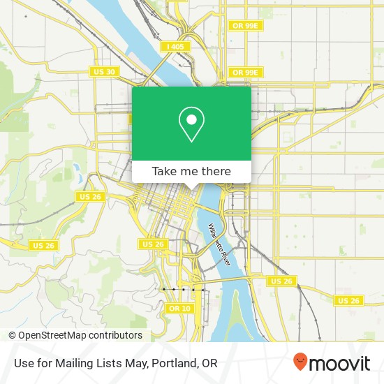 Mapa de Use for Mailing Lists May