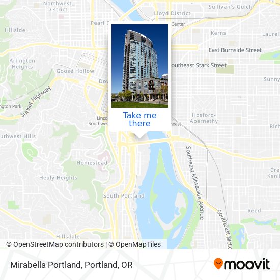 Mirabella Portland map