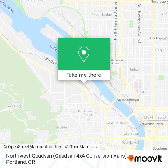 Northwest Quadvan (Quadvan 4x4 Conversion Vans) map