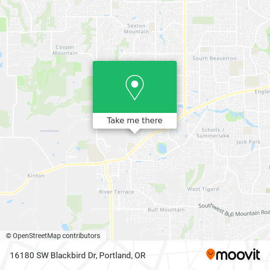 Mapa de 16180 SW Blackbird Dr