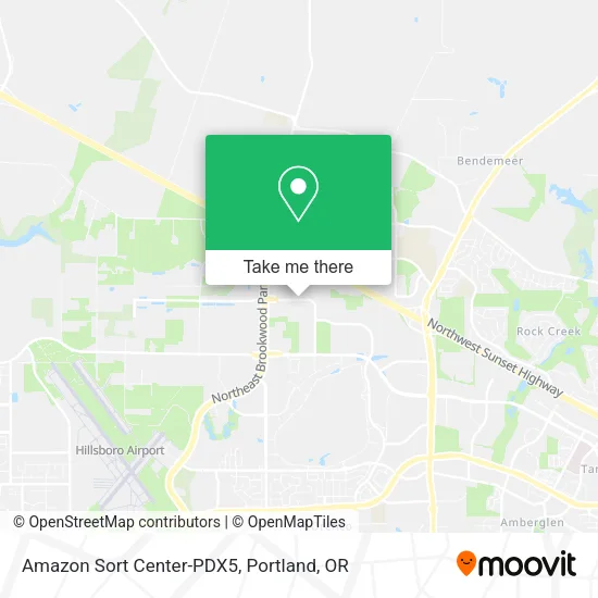 Mapa de Amazon Sort Center-PDX5