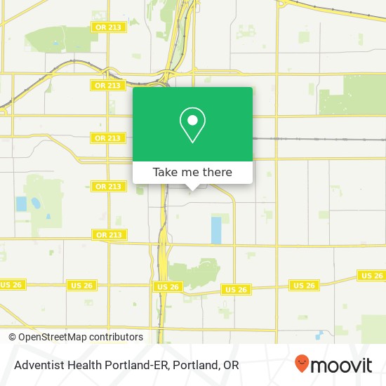 Adventist Health Portland-ER map