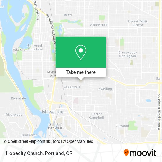 Hopecity Church map