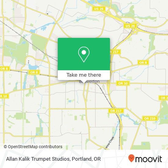 Allan Kalik Trumpet Studios map