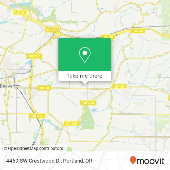 4469 SW Crestwood Dr map