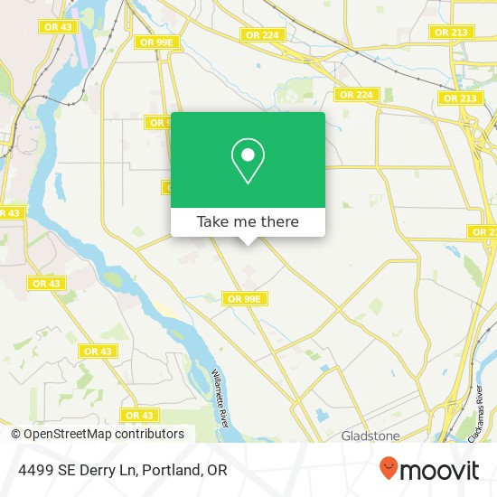 Mapa de 4499 SE Derry Ln