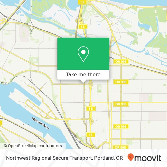Northwest Regional Secure Transport map