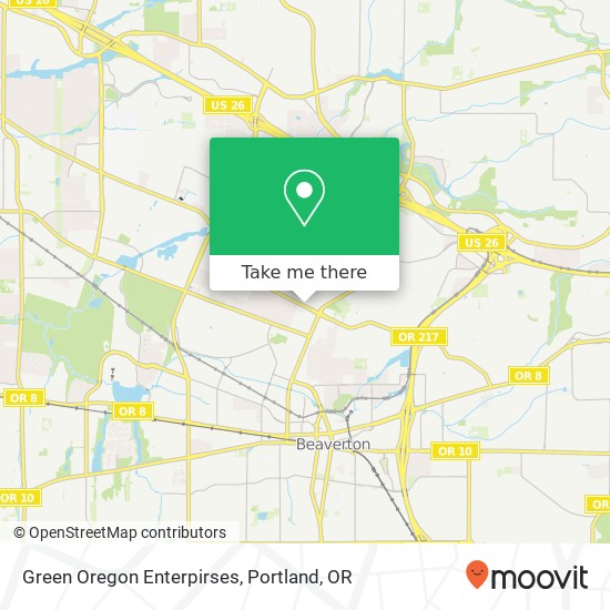 Green Oregon Enterpirses map