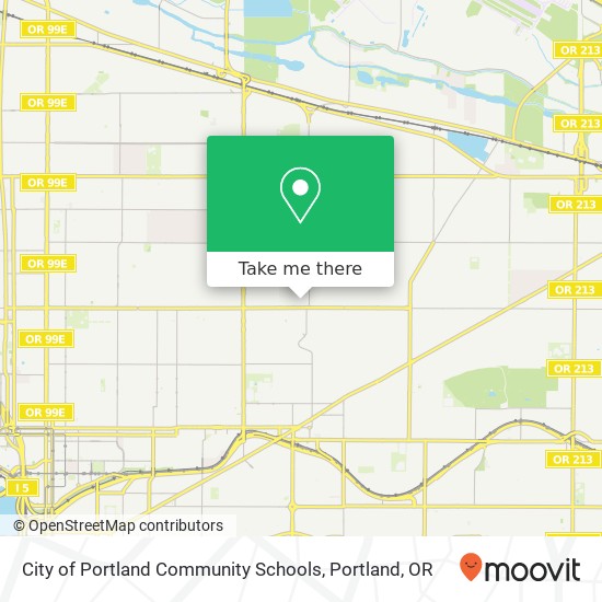 Mapa de City of Portland Community Schools