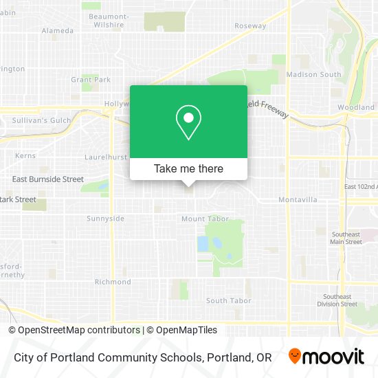 City of Portland Community Schools map