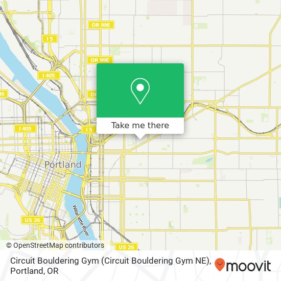 Mapa de Circuit Bouldering Gym