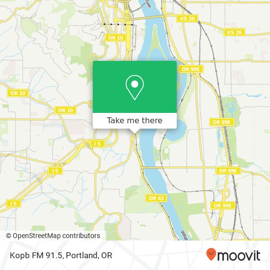 Mapa de Kopb FM 91.5