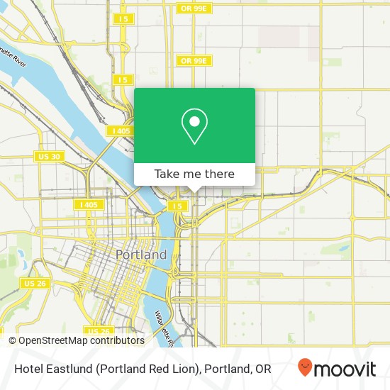 Hotel Eastlund (Portland Red Lion) map