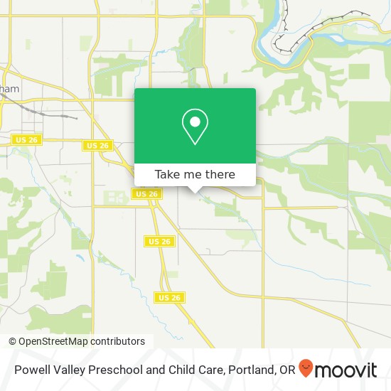 Powell Valley Preschool and Child Care map