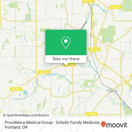 Providence Medical Group - Scholls Family Medicine map