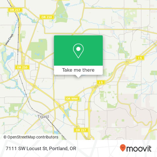Mapa de 7111 SW Locust St