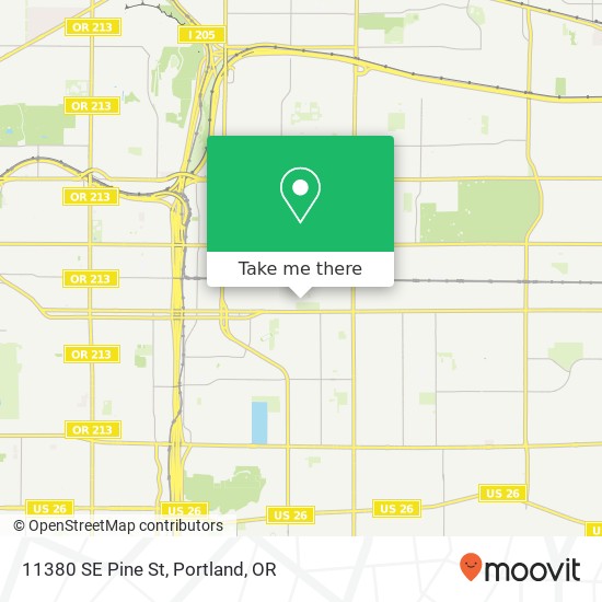 Mapa de 11380 SE Pine St