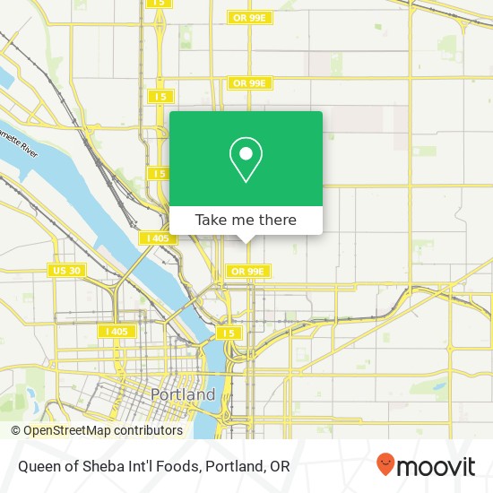 Mapa de Queen of Sheba Int'l Foods