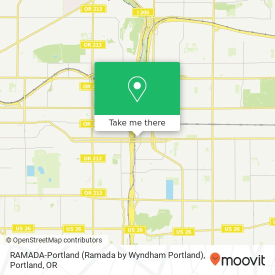 RAMADA-Portland (Ramada by Wyndham Portland) map