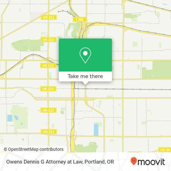 Mapa de Owens Dennis G Attorney at Law
