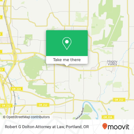 Robert G Dolton Attorney at Law map