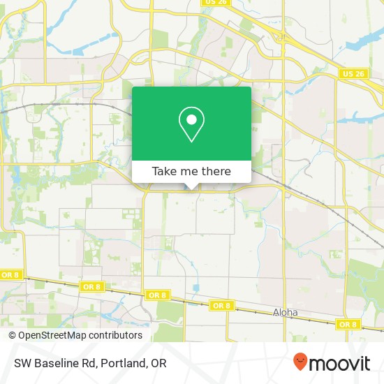 Mapa de SW Baseline Rd