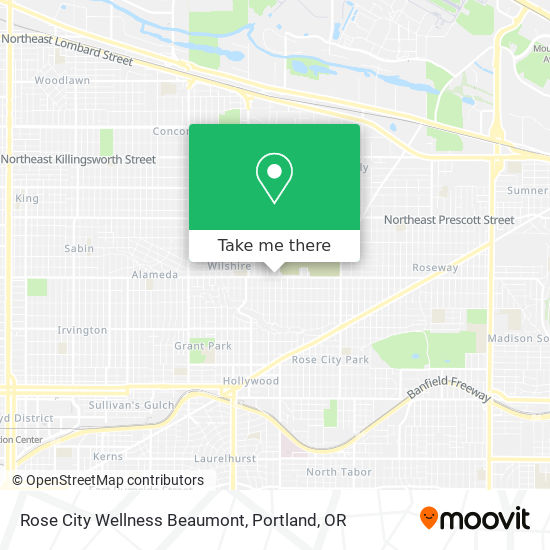 Mapa de Rose City Wellness Beaumont
