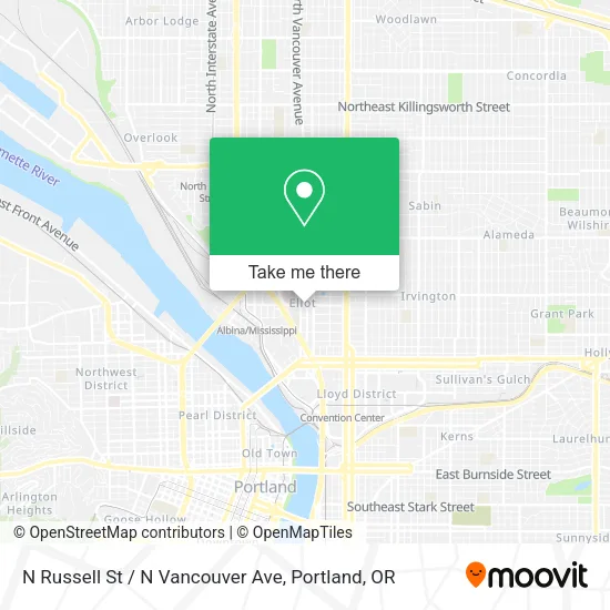 Mapa de N Russell St / N Vancouver Ave