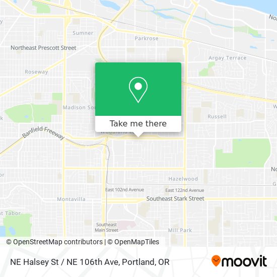 NE Halsey St / NE 106th Ave map