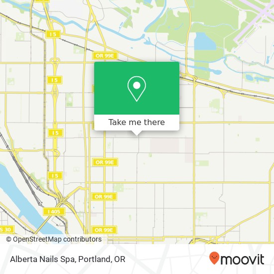 Mapa de Alberta Nails Spa