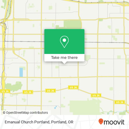 Emanual Church Portland map