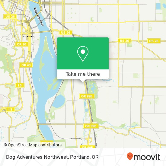 Dog Adventures Northwest map