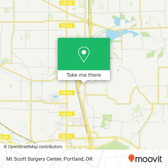 Mt Scott Surgery Center map