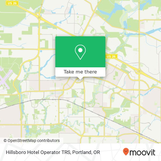 Mapa de Hillsboro Hotel Operator TRS