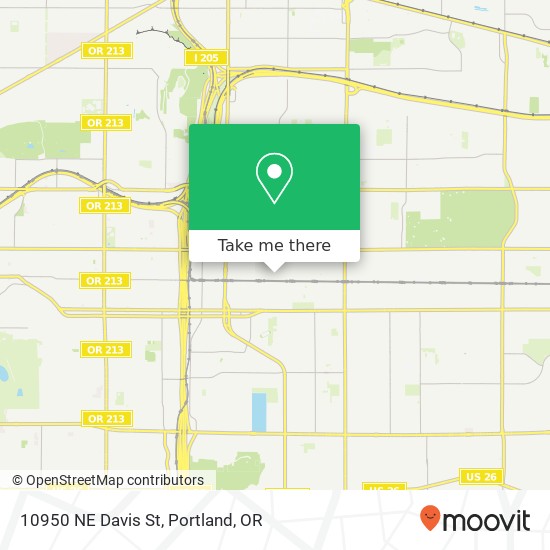 Mapa de 10950 NE Davis St
