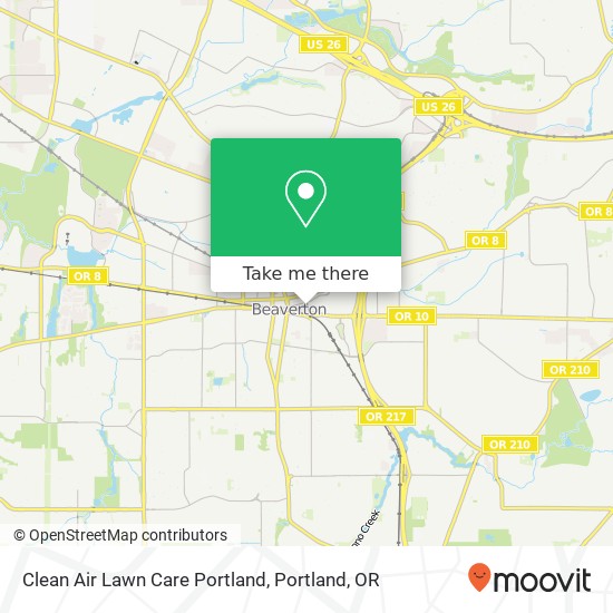 Mapa de Clean Air Lawn Care Portland