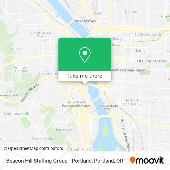 Beacon Hill Staffing Group - Portland map
