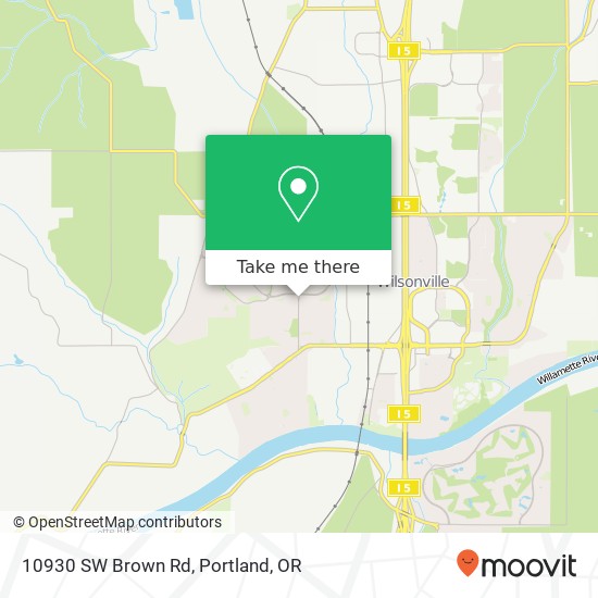 Mapa de 10930 SW Brown Rd